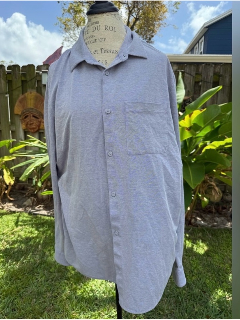 lululemon athletica Light Gray Long-Sleeve Button-Up Shirt